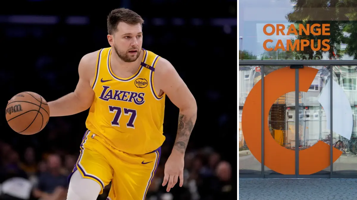 Luka Doncic (l.) wird nicht selbst auflaufen, wenn "sein" BC Roma zum Testspiel an den Orange Campus reist.