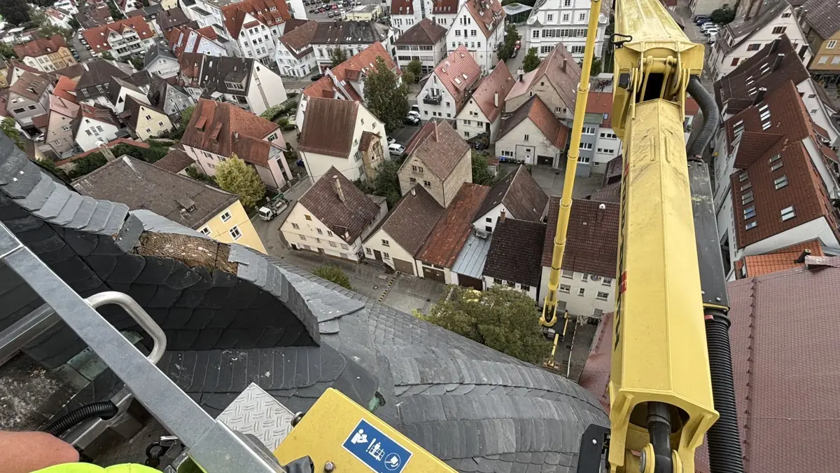 Turmsanierung an der Konviktskirche in Ehingen
