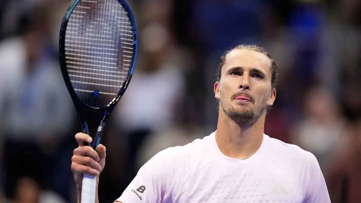 US Open: 08.09.2026, USA, New York: Tennis: Grand SlamATP-Tour - US Open, Einzel, Männer, Achtelfinale, Zverev (Deutschland) - Darderi (Italien). Alexander Zverev nach seinem Sieg. Foto: Frank Franklin II/AP/dpa +++ dpa-Bildfunk +++