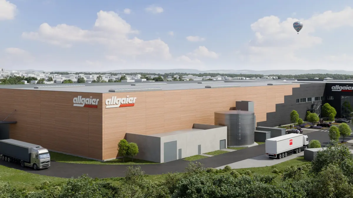 So in etwa wird der Neubau von Allgaier in Unterelchingen aussehen.