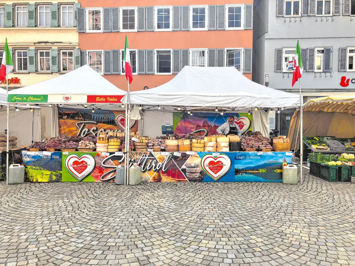 Ein Stück Italien auf dem Rottenburger Marktplatz.