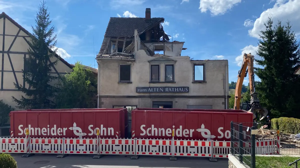 Abriss Altes Rathaus Hausen