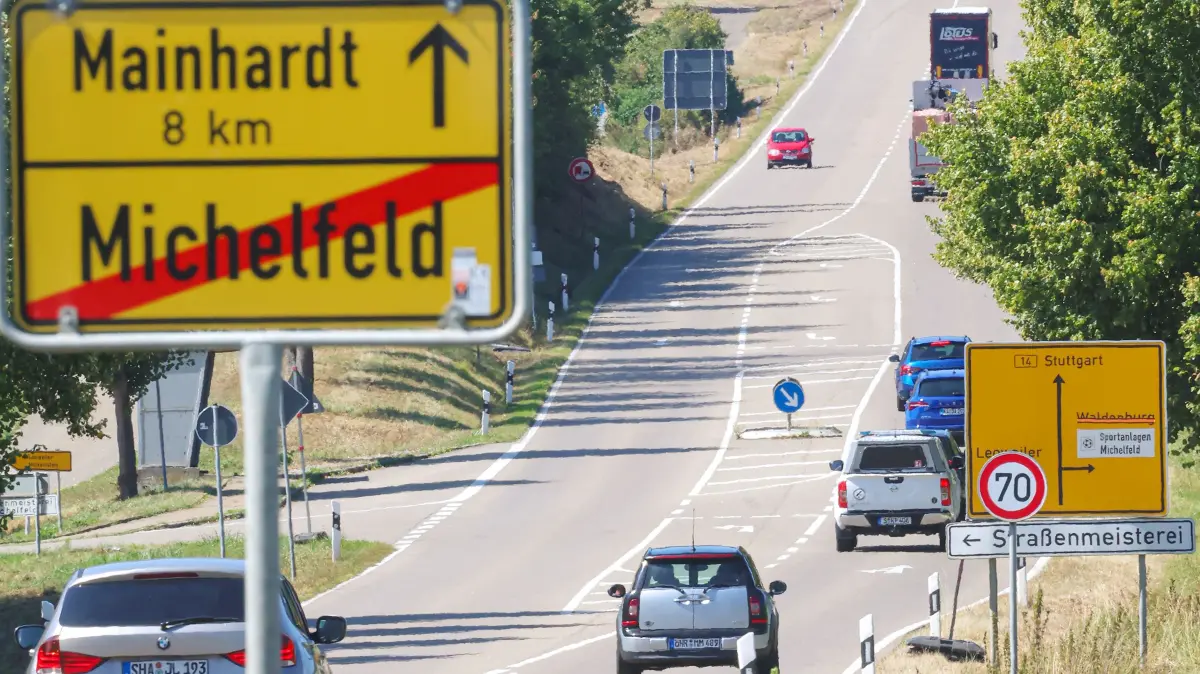 Michelfeld Mainhardt Sperrung rote Steige