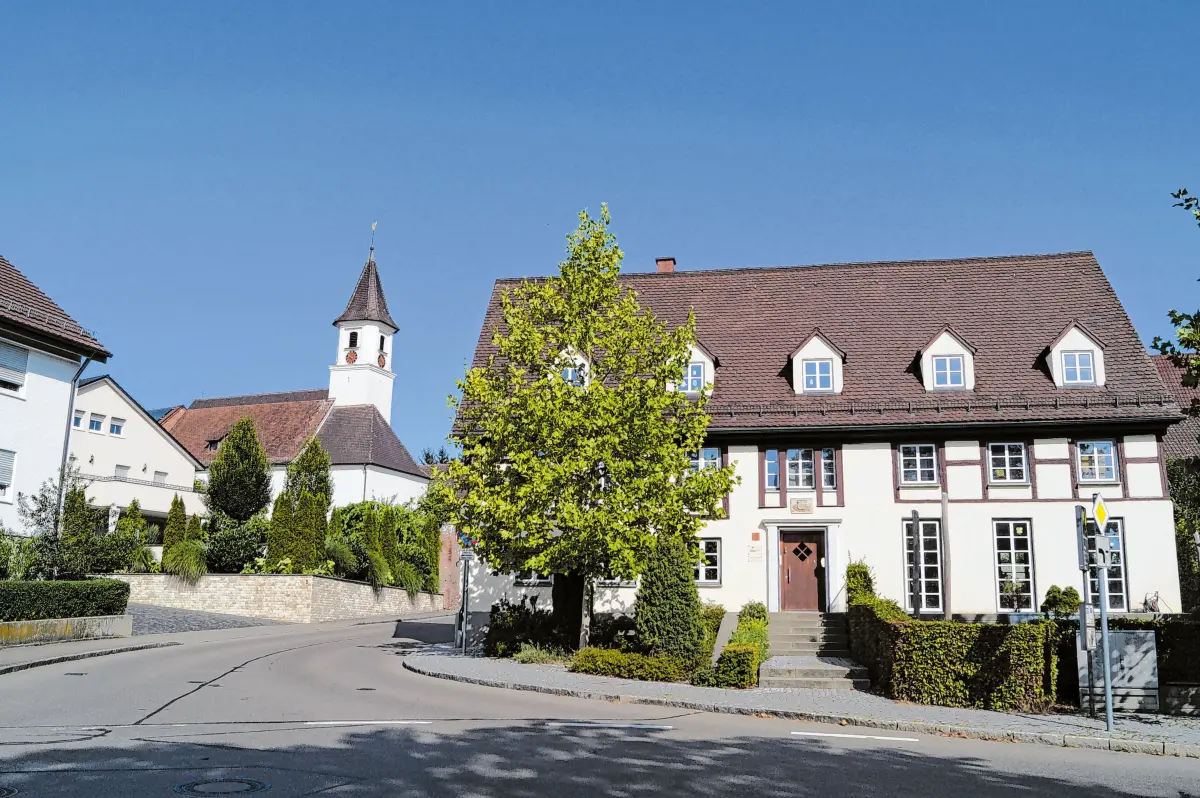 Altes Rathaus von Grimmelfingen.⇥Foto: Petra Starzmann