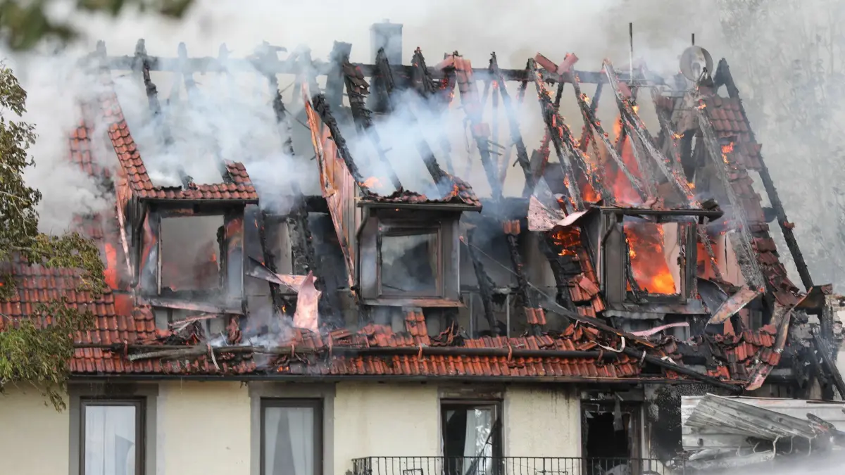 Brand auf landwirtschaftlichem Anwesen