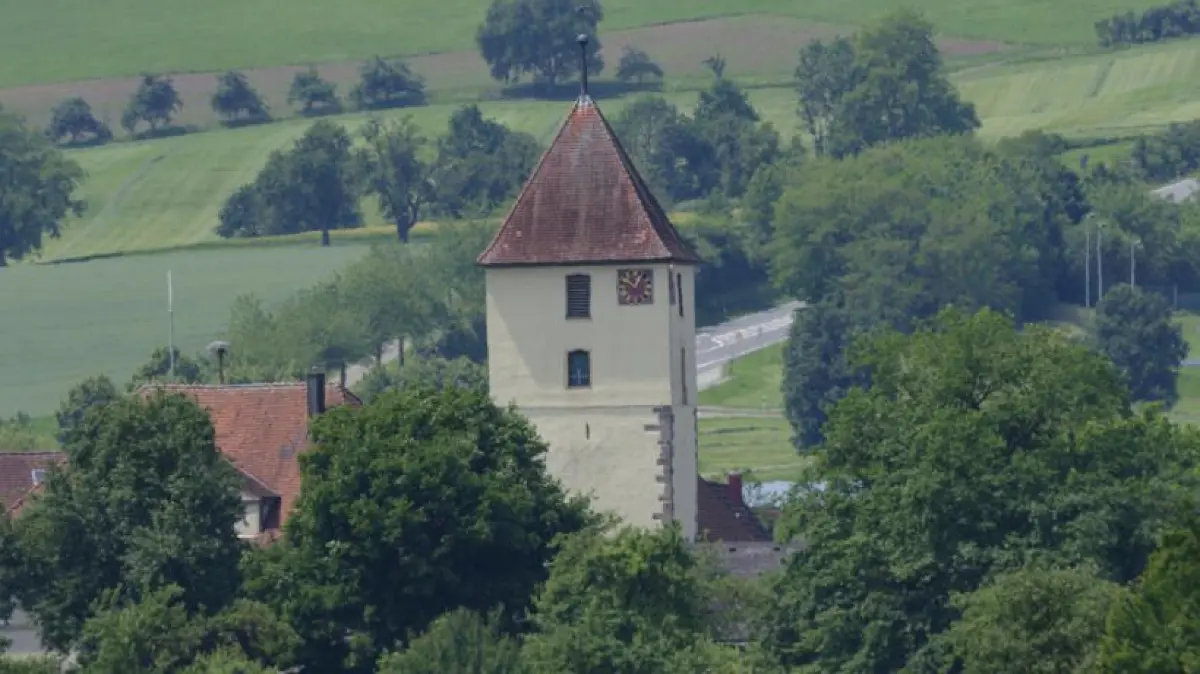 Dorfkirche Michelfel und Rote Steige