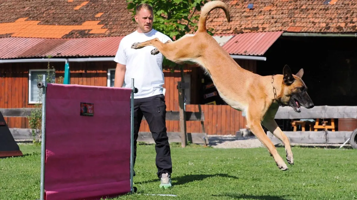 Kevin Grehl mit Hündin Hetty.
