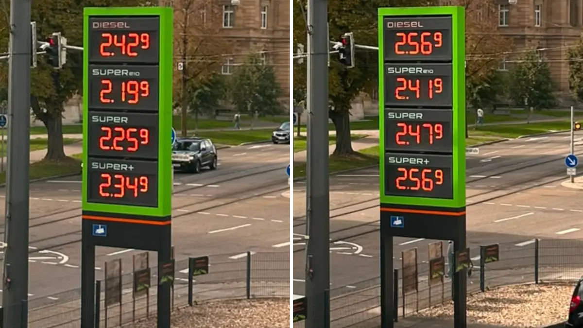 Auch in Ulm ist der Preissprung allzu deutlich – bei sowieso schon hohen Spritpreisen.