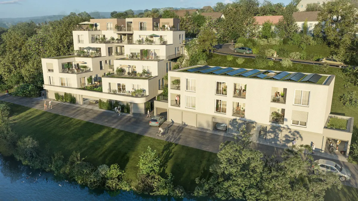 Visualisierung Neckarterrassen Kirchentellinsfurt