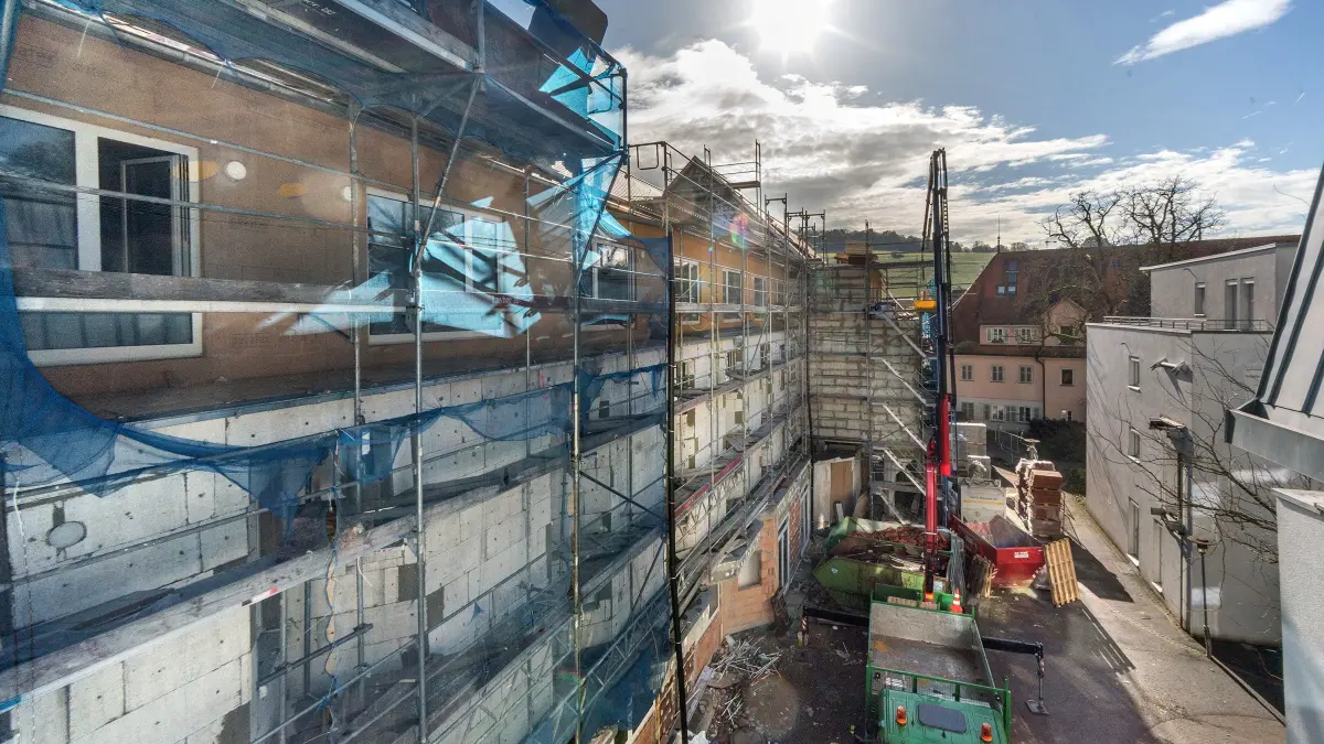 (ohne Überschrift): Vorsicht: Dieses Foto ist möglicherweise nur für den einstigen Verlag Schwäbisches Tagblatt verwendbar. Umbau Renovierung Pauline-Krone-Heim
26.10.22 Bild: Ulrich Metz