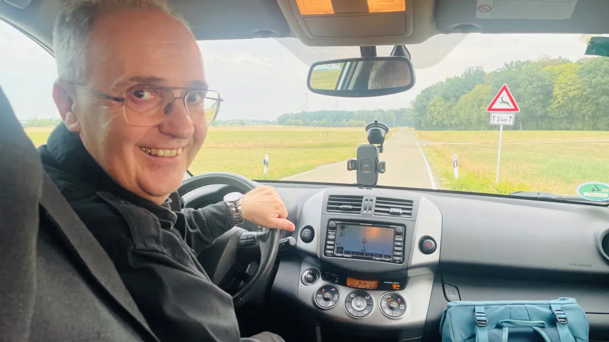 Jäger Bernhard Schaffert aus Adelmannsfelden in seinem Jagdrevier Triensbach I