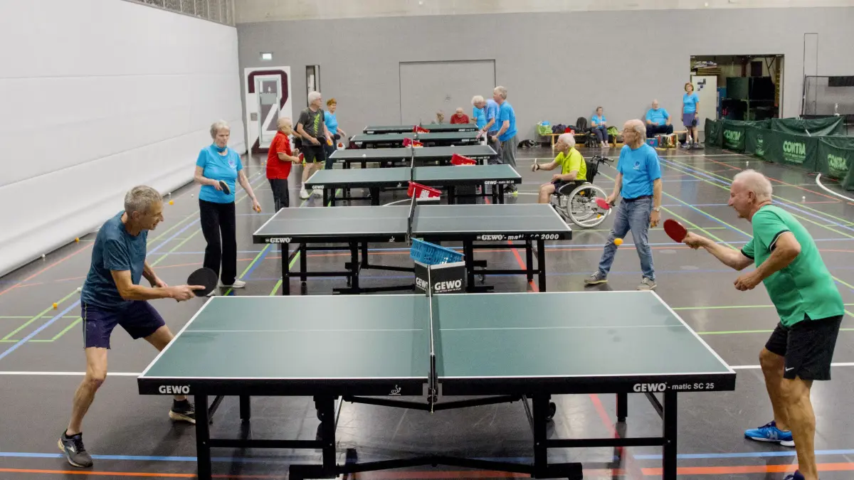 Süßen - Ping-Pong-Parkinson-Gruppe beim Training