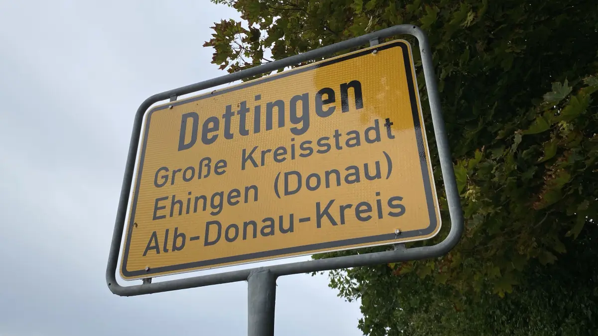 Dettingen Ortsschild Ortstafel