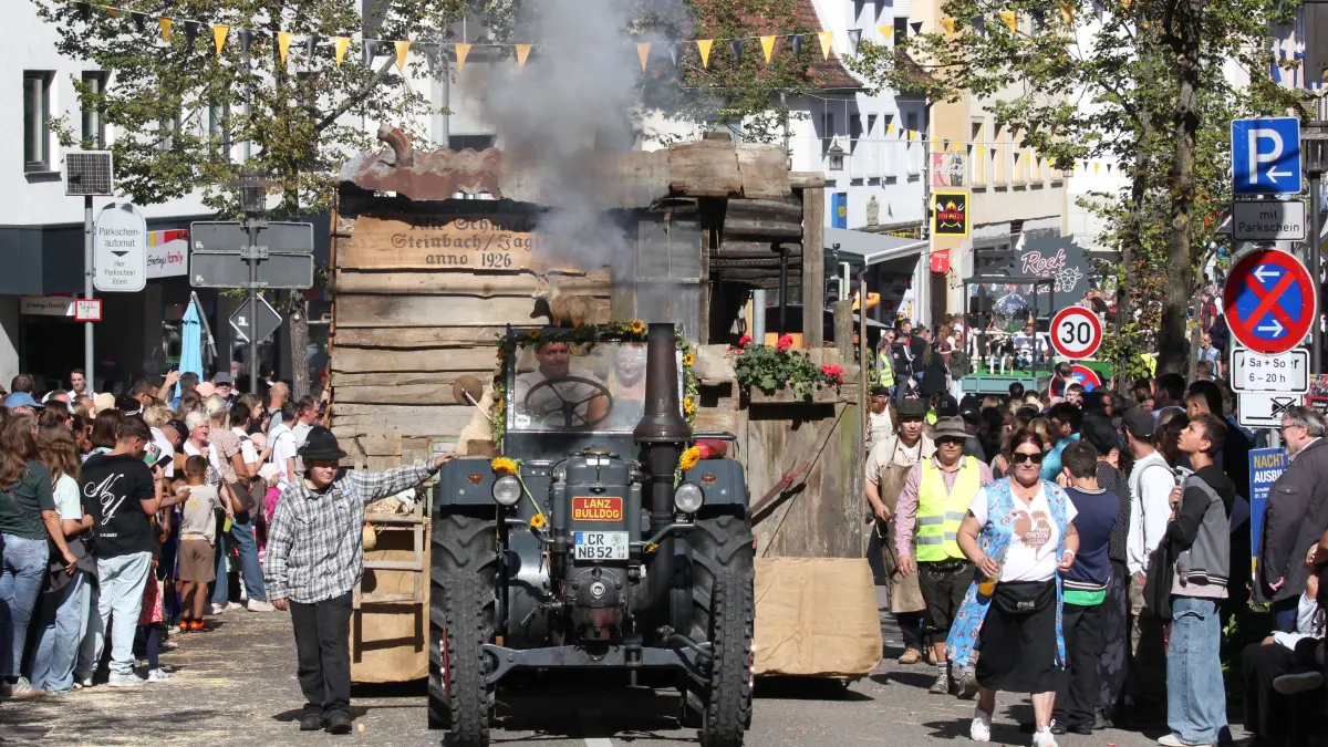 Volksfest in Crailsheim: Der Festumzug der Landwirtschaft