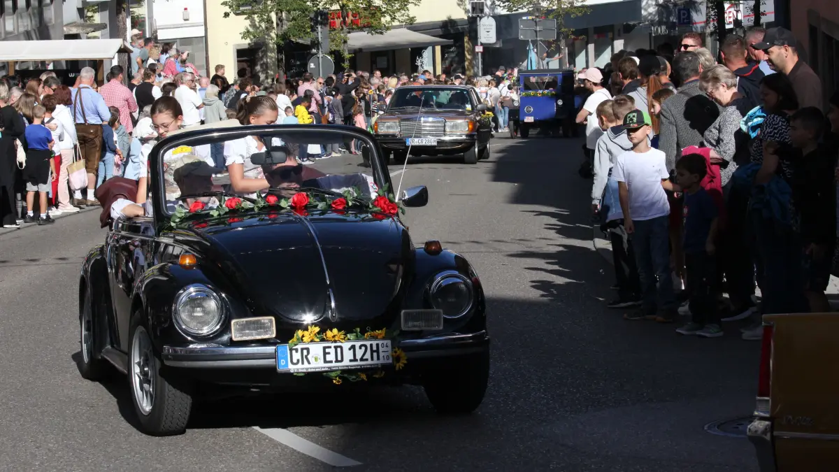 Volksfest in Crailsheim: Der Festumzug der Landwirtschaft