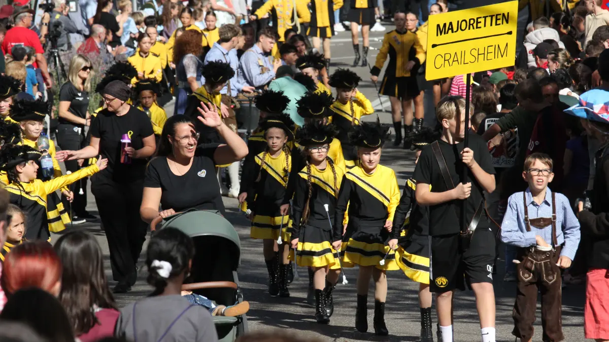 Volksfest in Crailsheim: Der Festumzug der Landwirtschaft