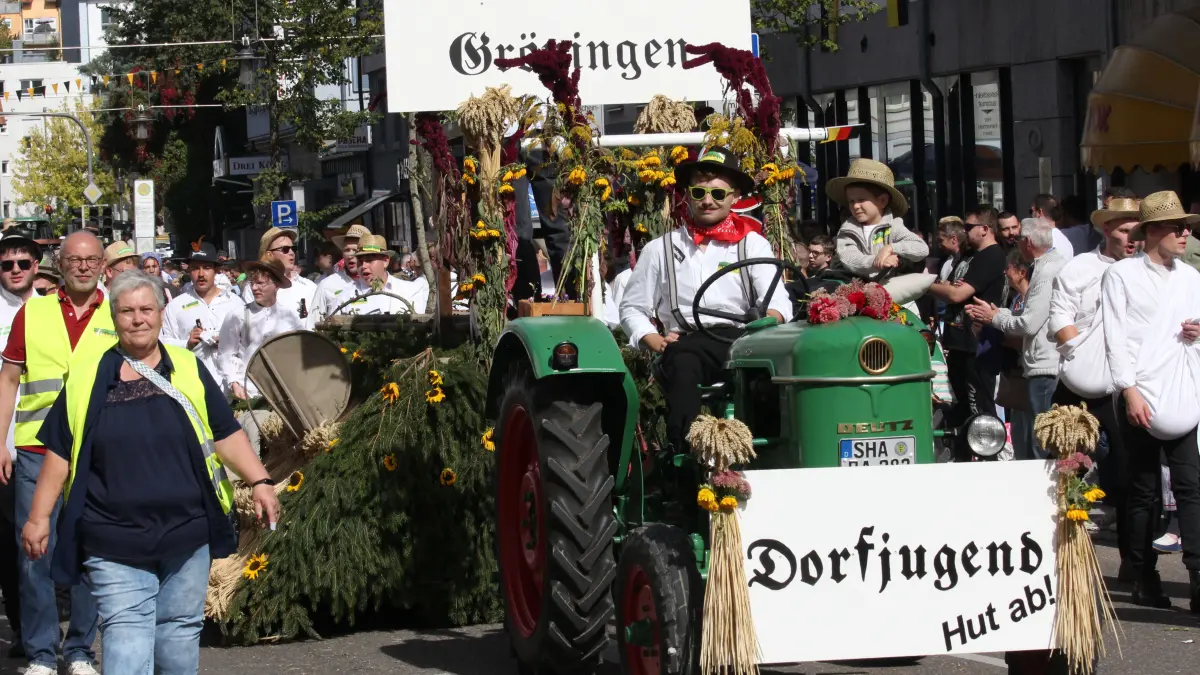 Volksfest in Crailsheim: Der Festumzug der Landwirtschaft