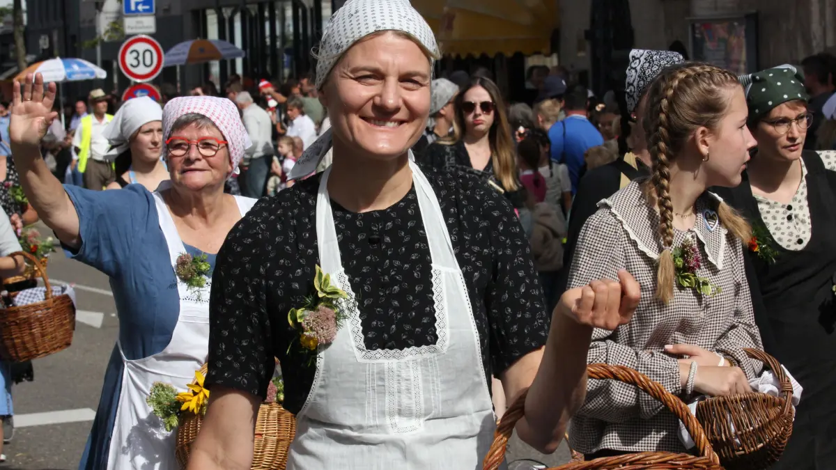 Volksfest in Crailsheim: Der Festumzug der Landwirtschaft