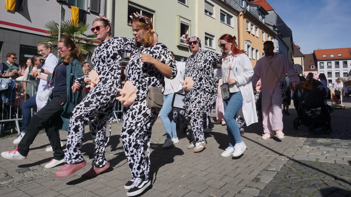 Volksfest in Crailsheim: Der Festumzug der Landwirtschaft