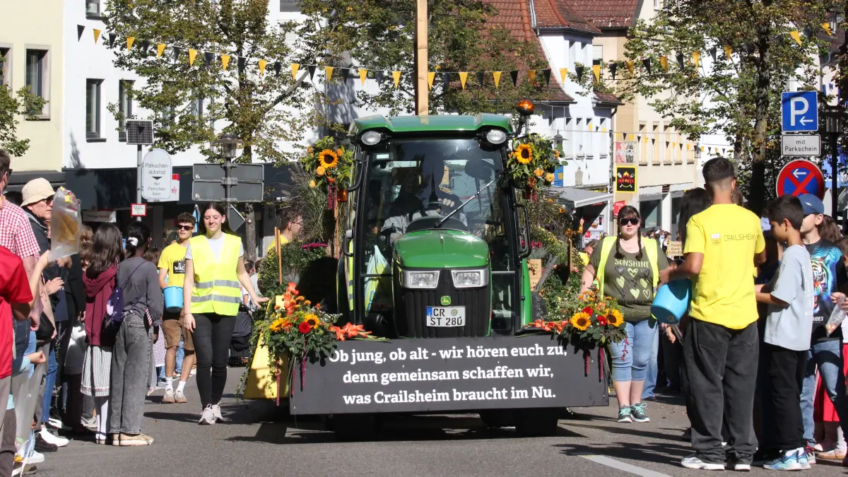 Volksfest in Crailsheim: Der Festumzug der Landwirtschaft