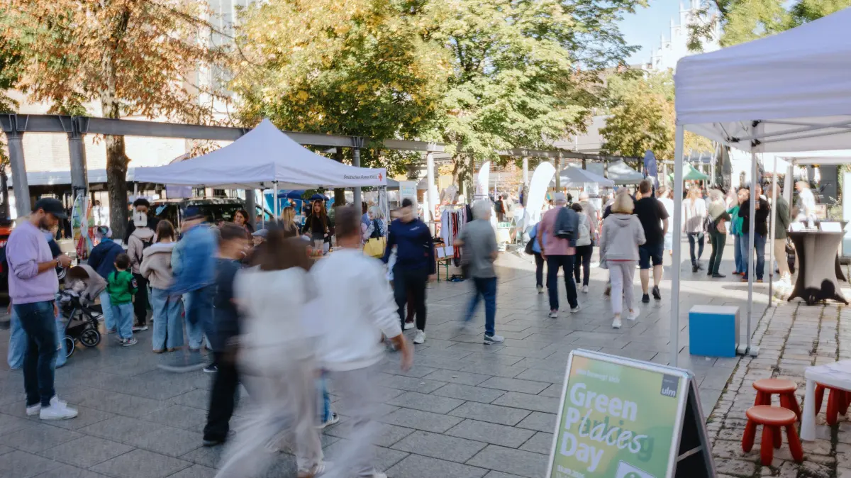 Aktionstag "Green Places Day" statt bisher Green Parking Day in der Ulmer City