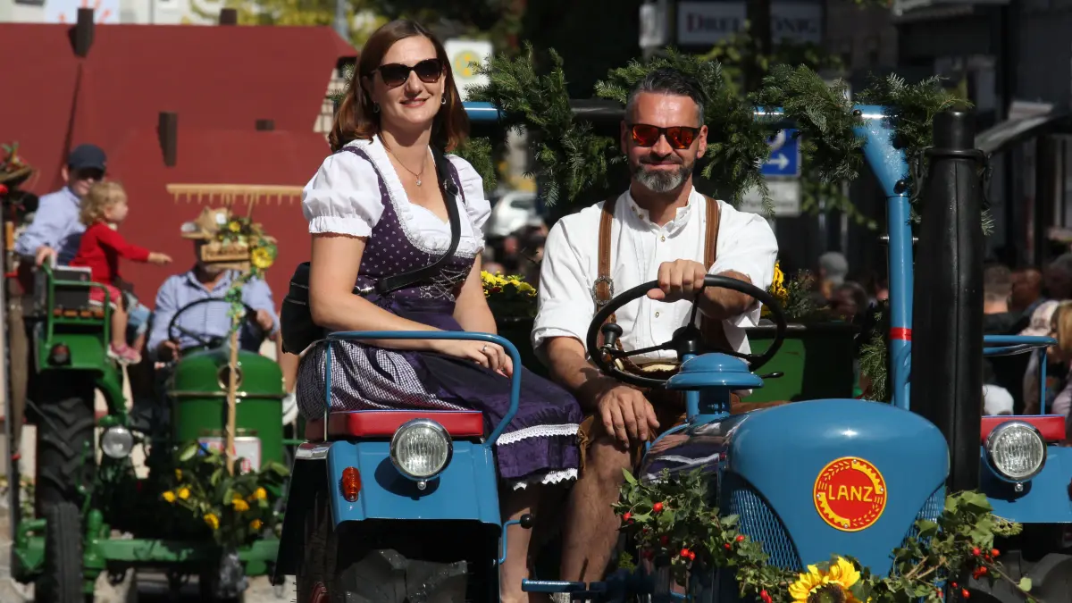 Volksfest in Crailsheim: Der Festumzug der Landwirtschaft