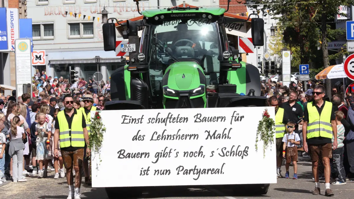 Volksfest in Crailsheim: Der Festumzug der Landwirtschaft