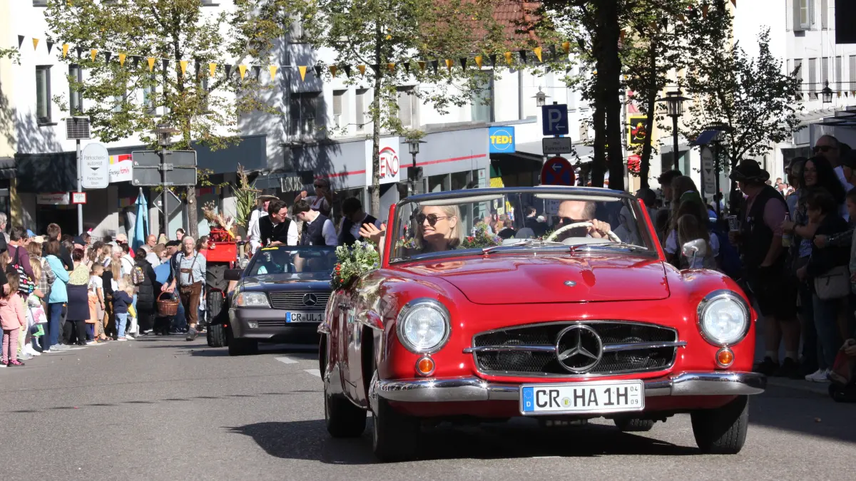 Volksfest in Crailsheim: Der Festumzug der Landwirtschaft