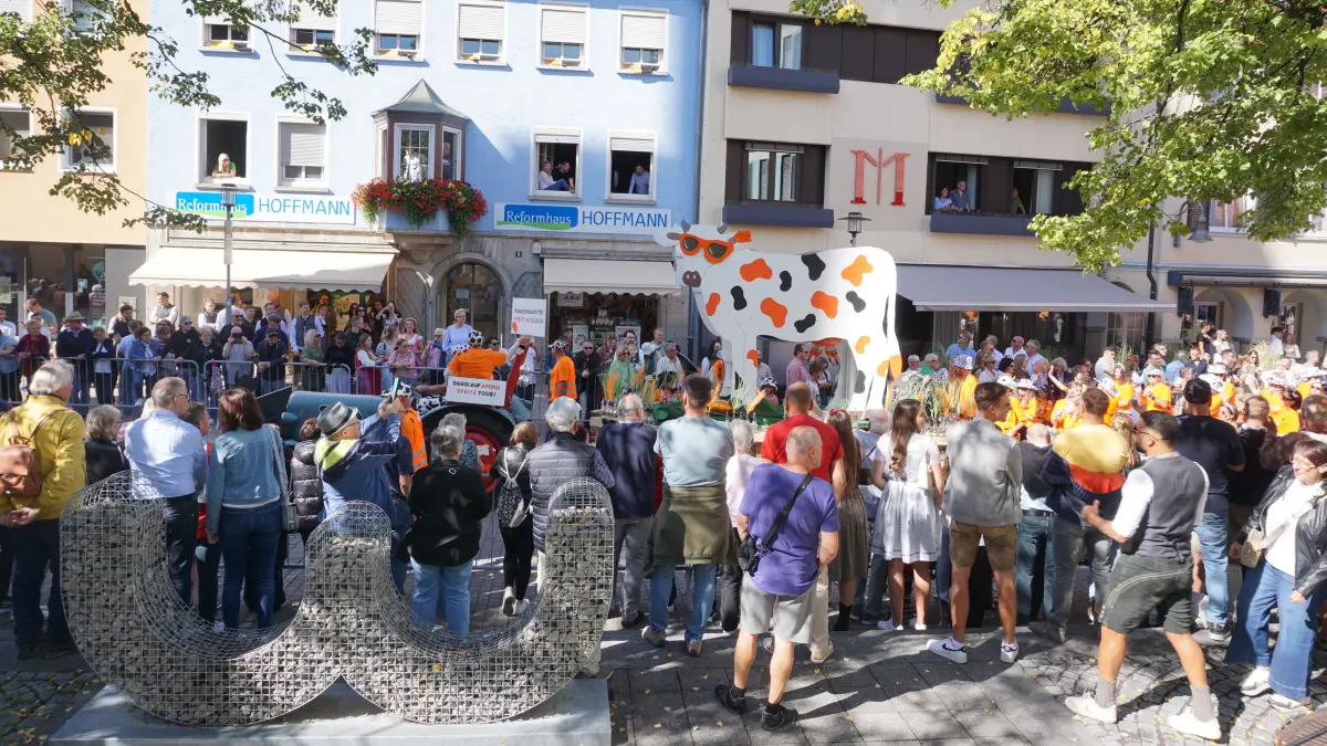 Volksfest in Crailsheim: Der Festumzug der Landwirtschaft