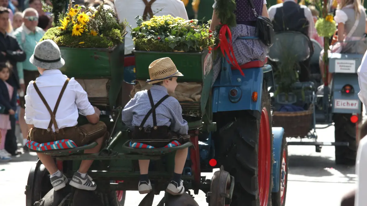 Volksfest in Crailsheim: Der Festumzug der Landwirtschaft