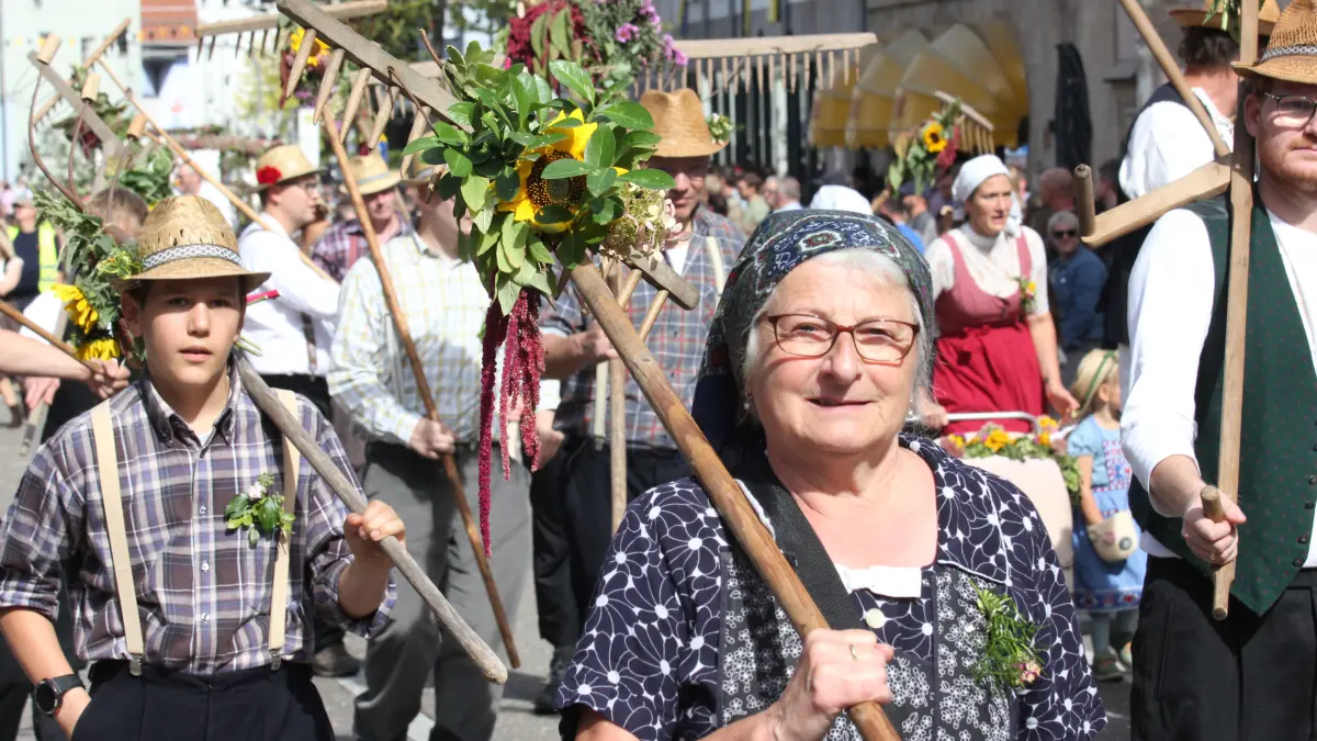 Volksfest in Crailsheim: Der Festumzug der Landwirtschaft
