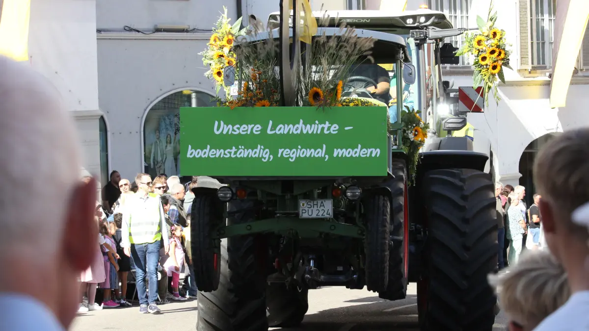 Volksfest in Crailsheim: Der Festumzug der Landwirtschaft