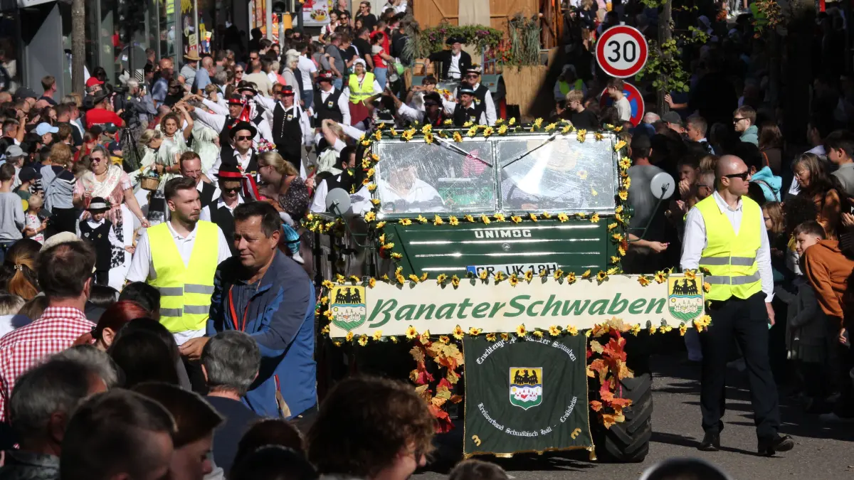 Volksfest in Crailsheim: Der Festumzug der Landwirtschaft