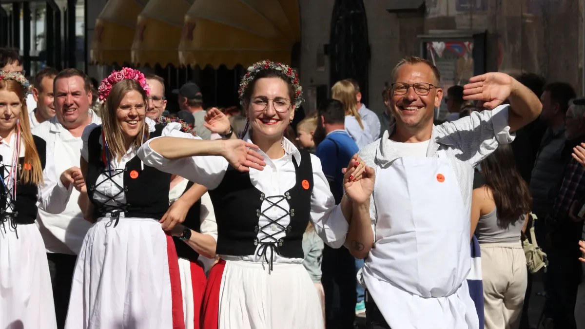 Volksfest in Crailsheim: Der Festumzug der Landwirtschaft