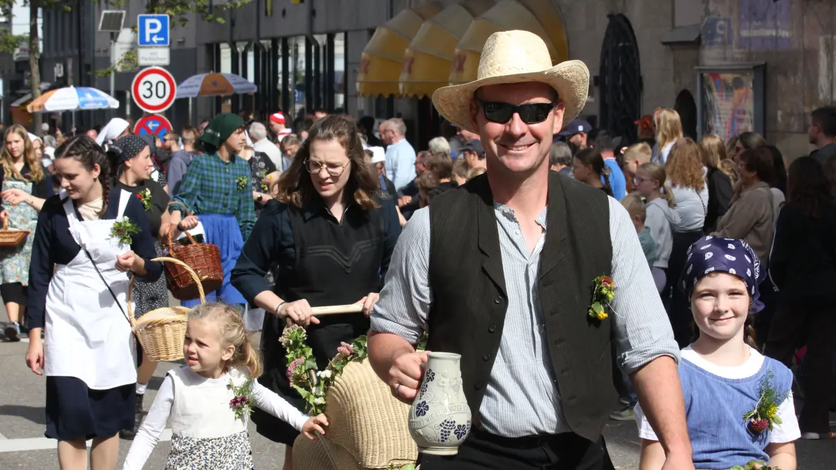 Volksfest in Crailsheim: Der Festumzug der Landwirtschaft