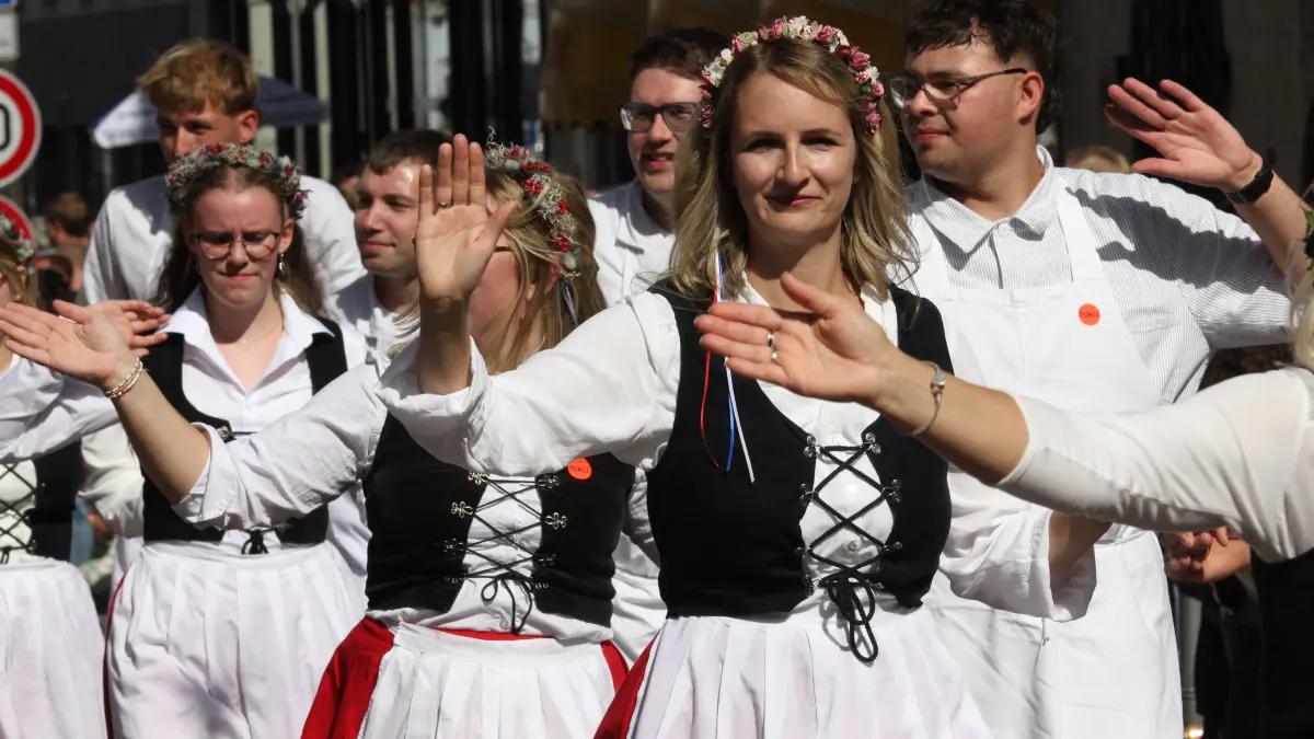 Volksfest in Crailsheim: Der Festumzug der Landwirtschaft