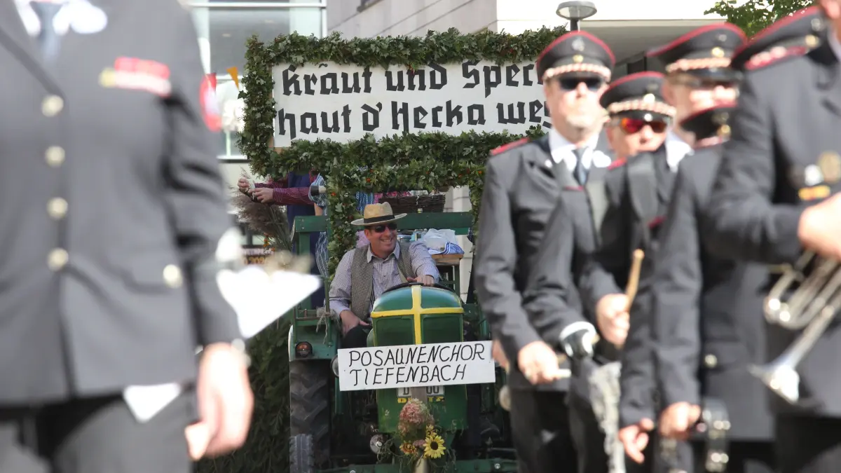 Volksfest in Crailsheim: Der Festumzug der Landwirtschaft