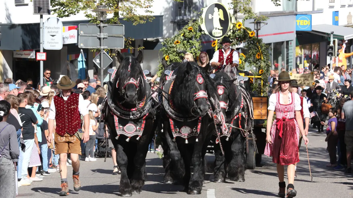 Volksfest in Crailsheim: Der Festumzug der Landwirtschaft