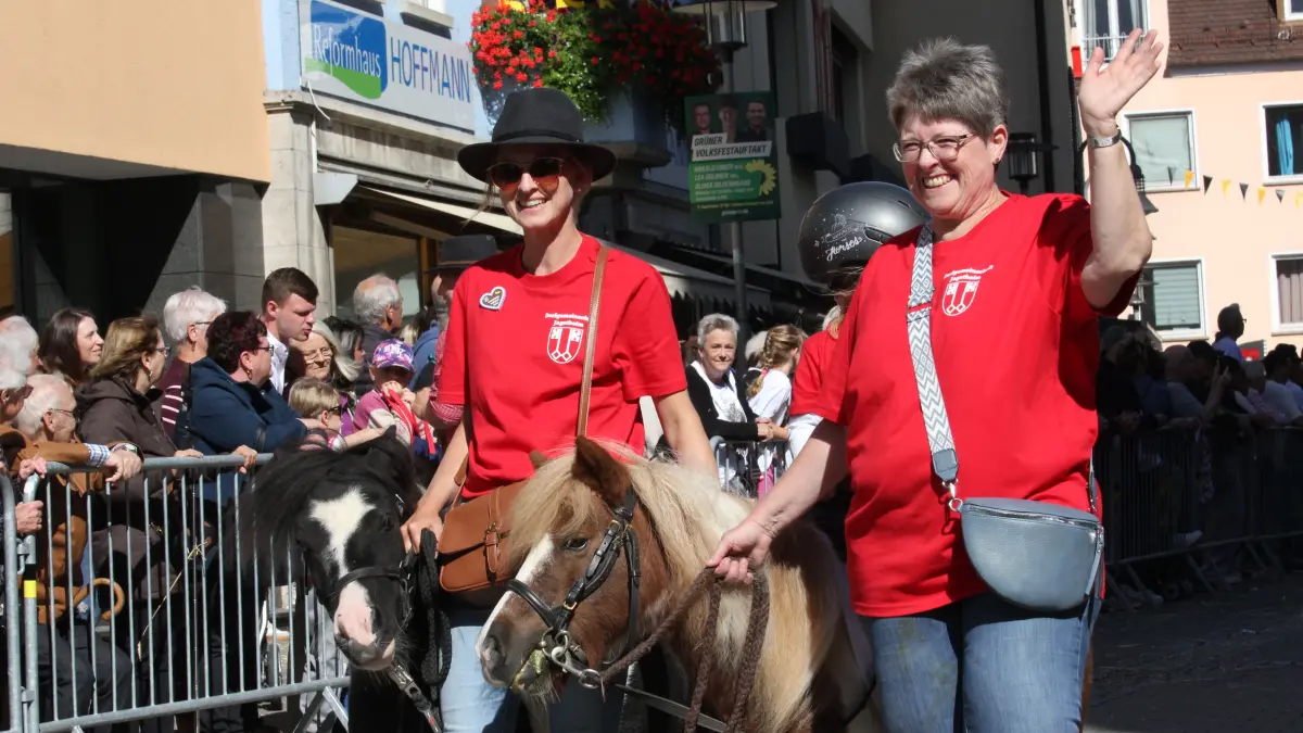 Volksfest in Crailsheim: Der Festumzug der Landwirtschaft