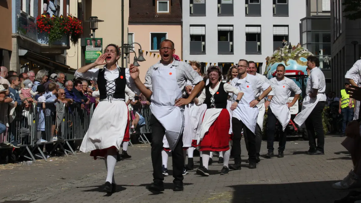 Volksfest in Crailsheim: Der Festumzug der Landwirtschaft