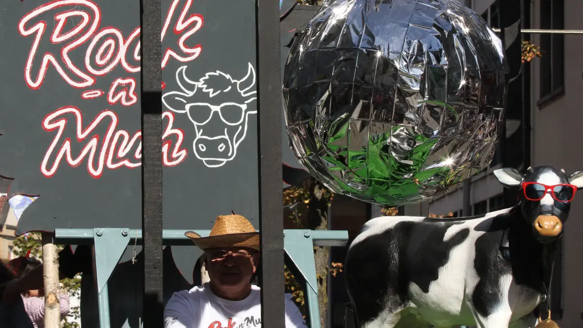 Volksfest in Crailsheim: Der Festumzug der Landwirtschaft