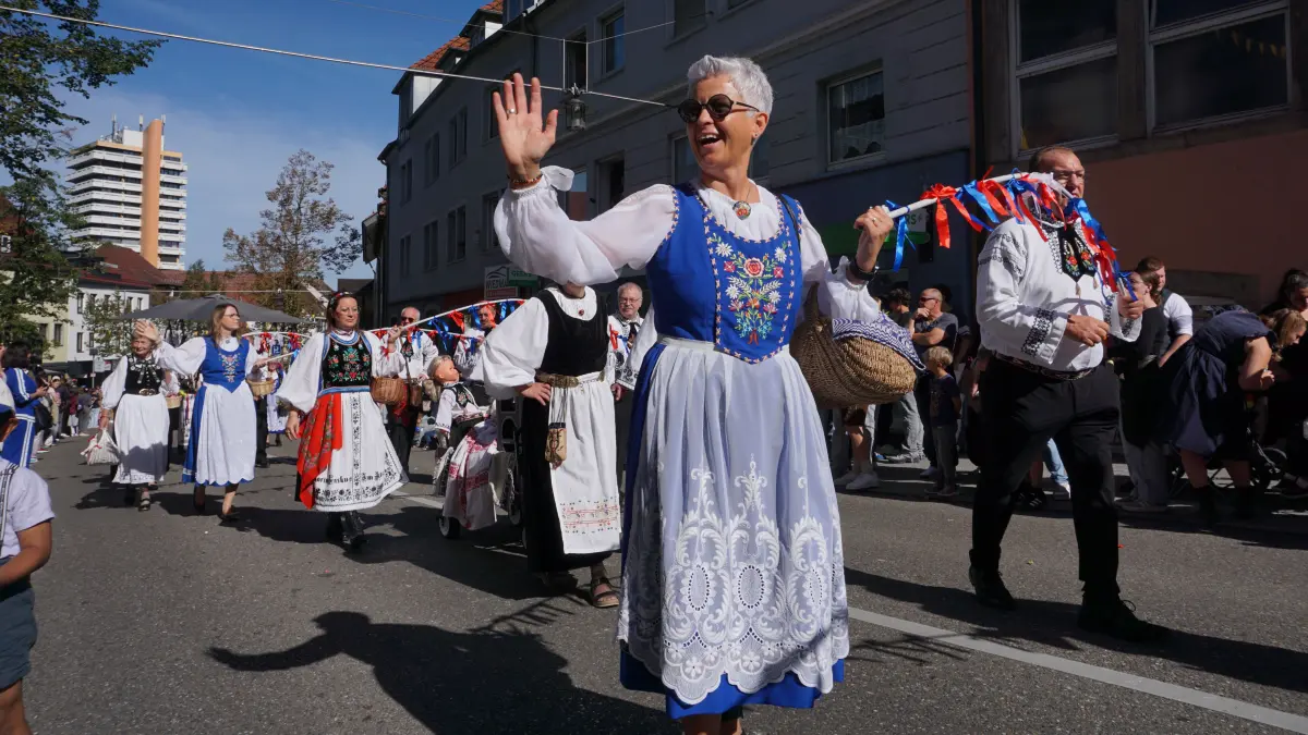 Volksfest in Crailsheim: Der Festumzug der Landwirtschaft