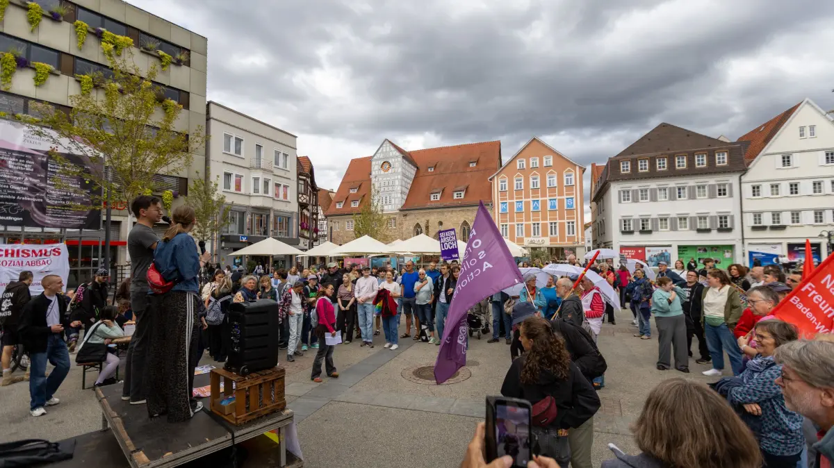 Kundgebung gegen AfD Reutlingen Marktplatz