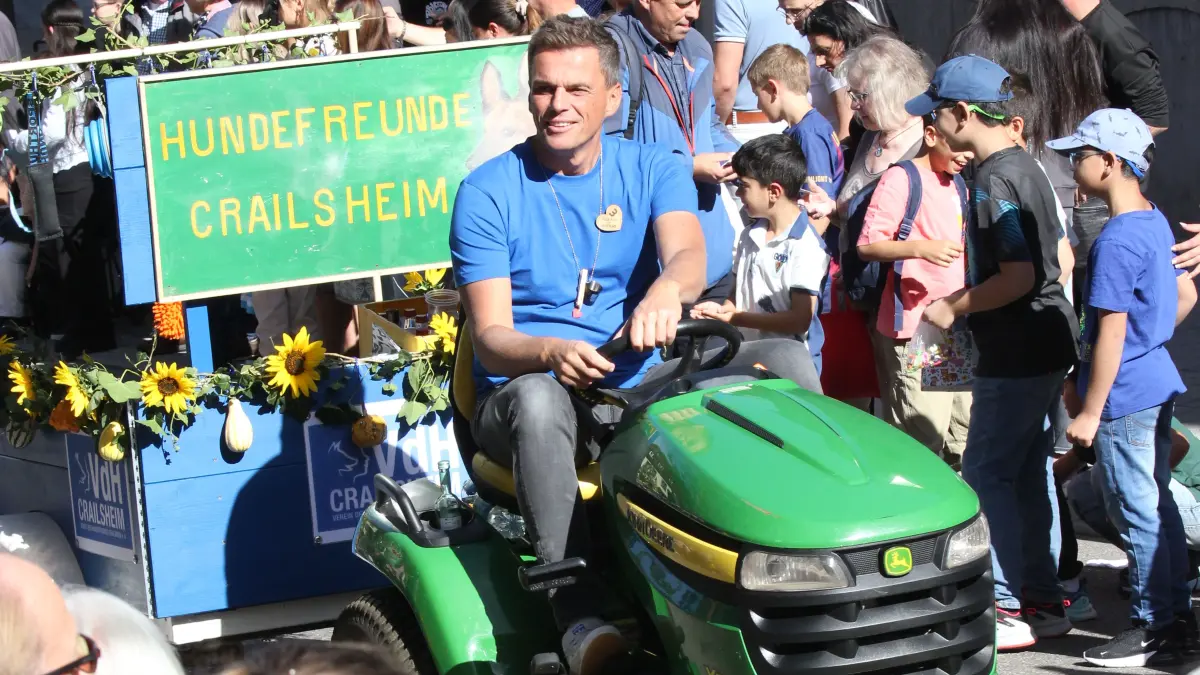 Volksfest in Crailsheim: Der Festumzug der Landwirtschaft
