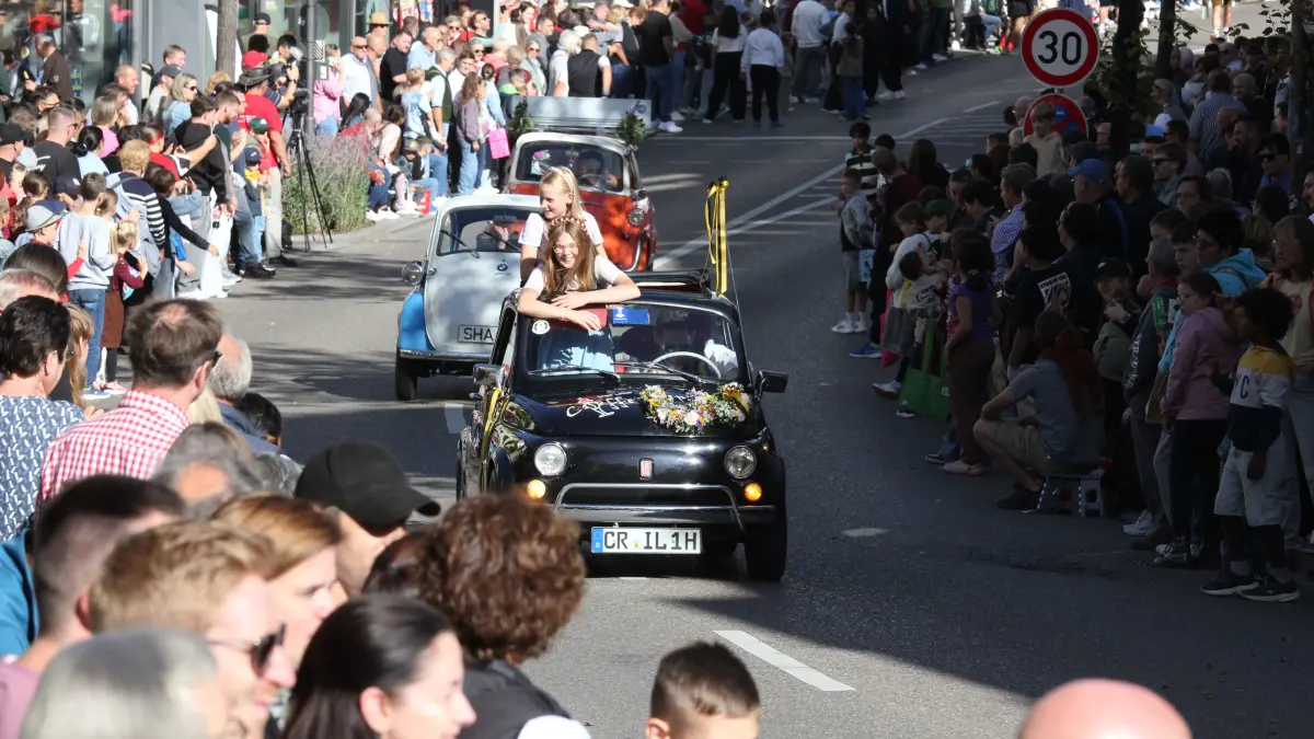 Volksfest in Crailsheim: Der Festumzug der Landwirtschaft