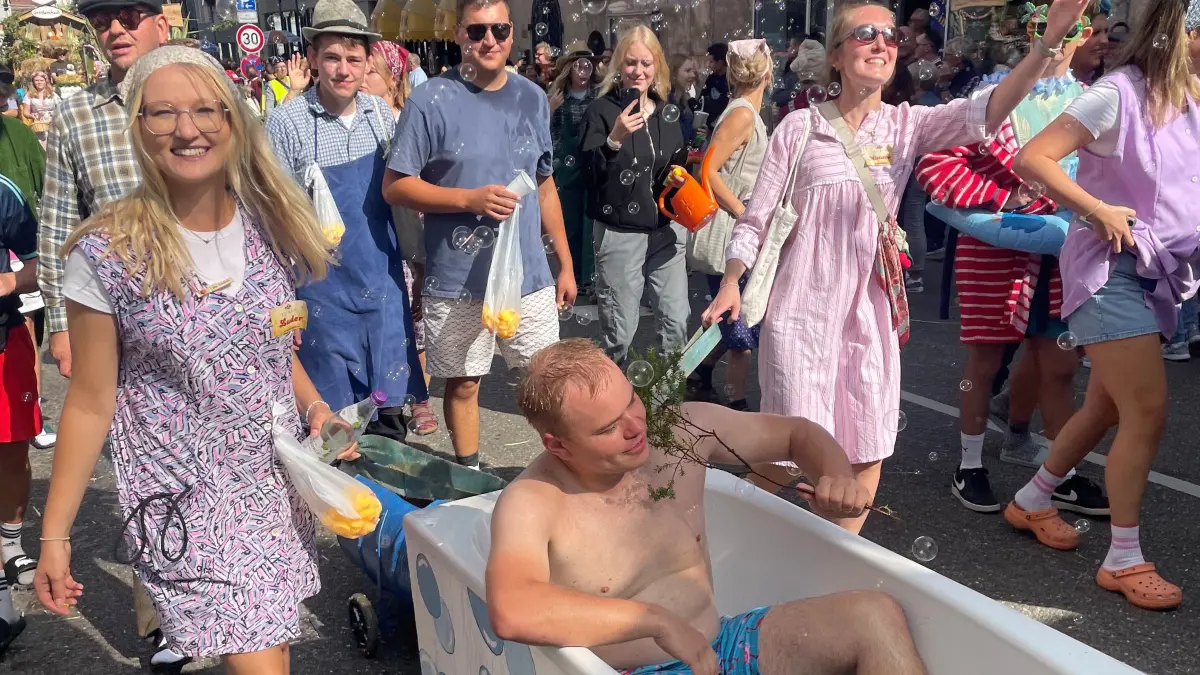 Volksfest in Crailsheim: Der Festzug der Landwirtschaft
