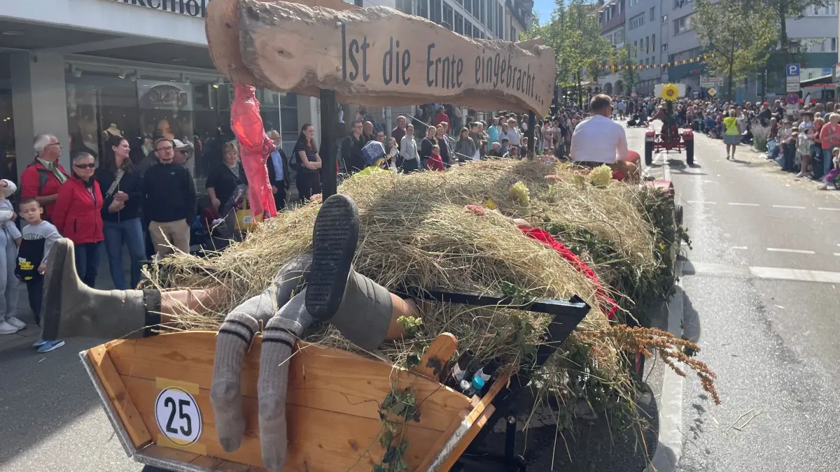Volksfest in Crailsheim: Der Festzug der Landwirtschaft