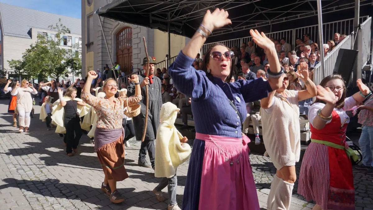 Volksfest in Crailsheim: Der Festumzug der Landwirtschaft