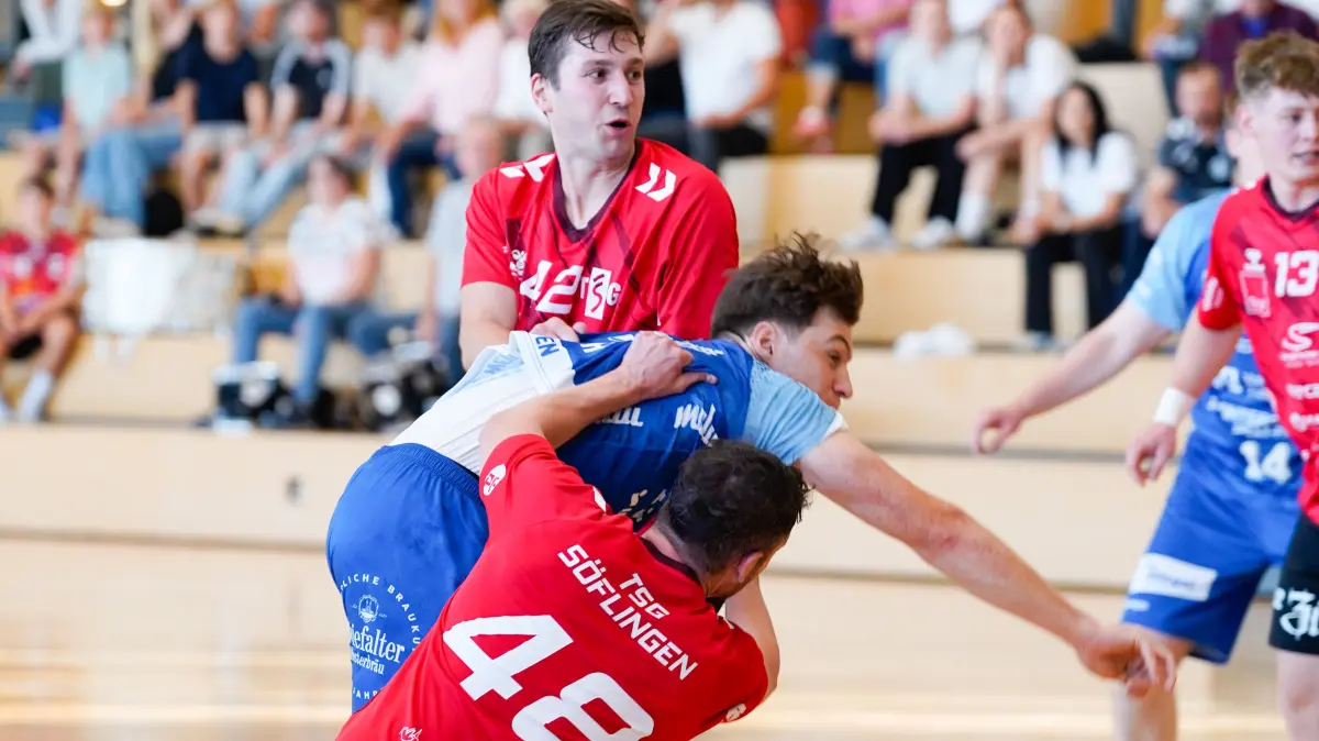 Die Söflinger Handballer (rot) hatten den TV Weilstetten im Griff.