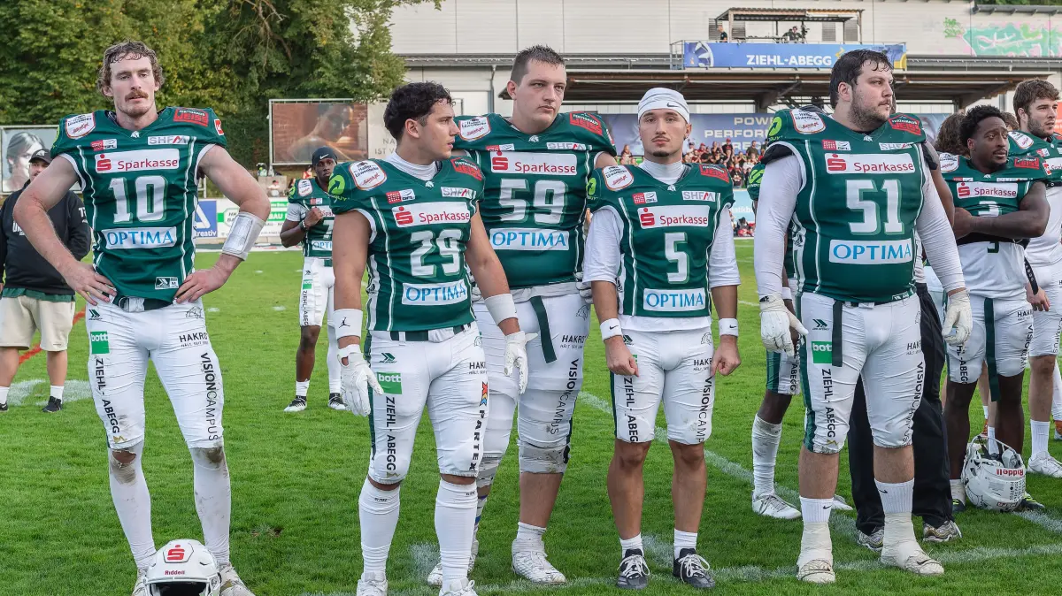 Schwäbisch Hall Unicorns - Potsdam Royals, 12:39, American Football, GFL, Playoffs, Halbfinale, Optima-Sportpark